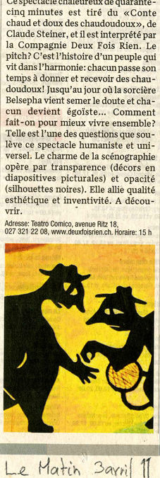 Le Matin – avril 2011