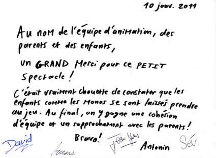 Carte de voeux – 2011